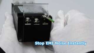 YBX Bộ lọc một pha loại mới Vỏ nhựa Bộ lọc EMI / EMC có vỏ bọc khối đầu cuối