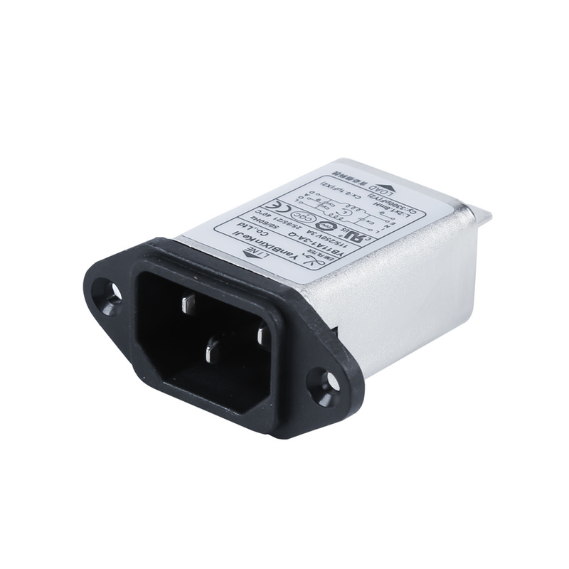 Bộ lọc đầu vào EMI đa chức năng Ổ cắm dòng điện rò rỉ thấp 110V/250V 3A Bộ lọc tiếng ồn IEC
