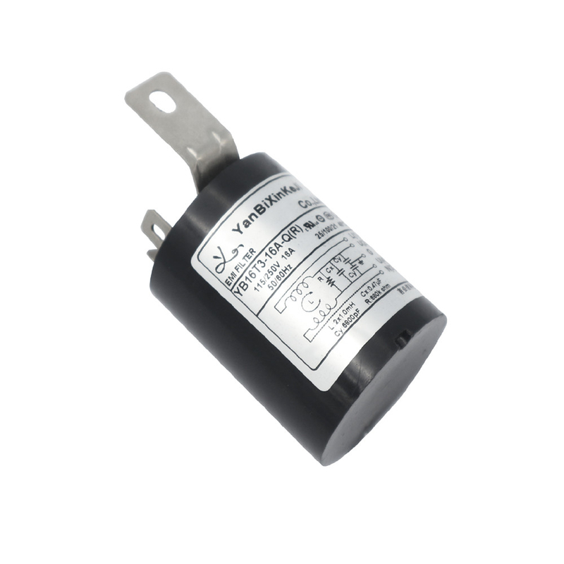 Vỏ nhựa 16A Bộ lọc EMI Bộ lọc tiếng ồn đầu cuối hàn Lug Bộ lọc một pha AC