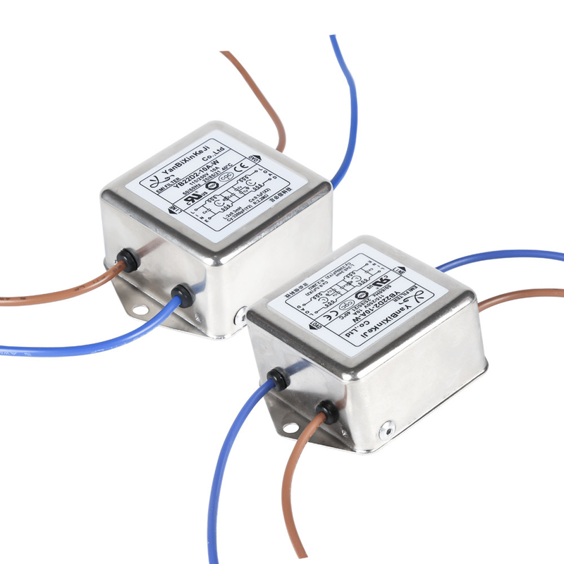 250V 10A D Series Single Phase Filter Dual Stage EMI Filter Wire Output Filter Cho ô tô