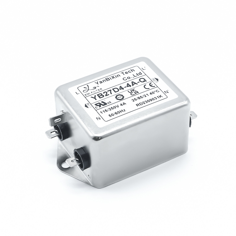 Bộ lọc hai giai đoạn một giai đoạn 115V 250V 4A Nhanh - Trên bộ lọc EMI đầu ra đầu cuối