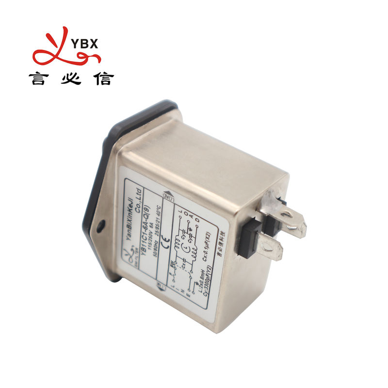 Bộ lọc EMI ổ cắm IEC YB11C1 Bộ lọc nguồn ba trong một cho thiết bị y tế