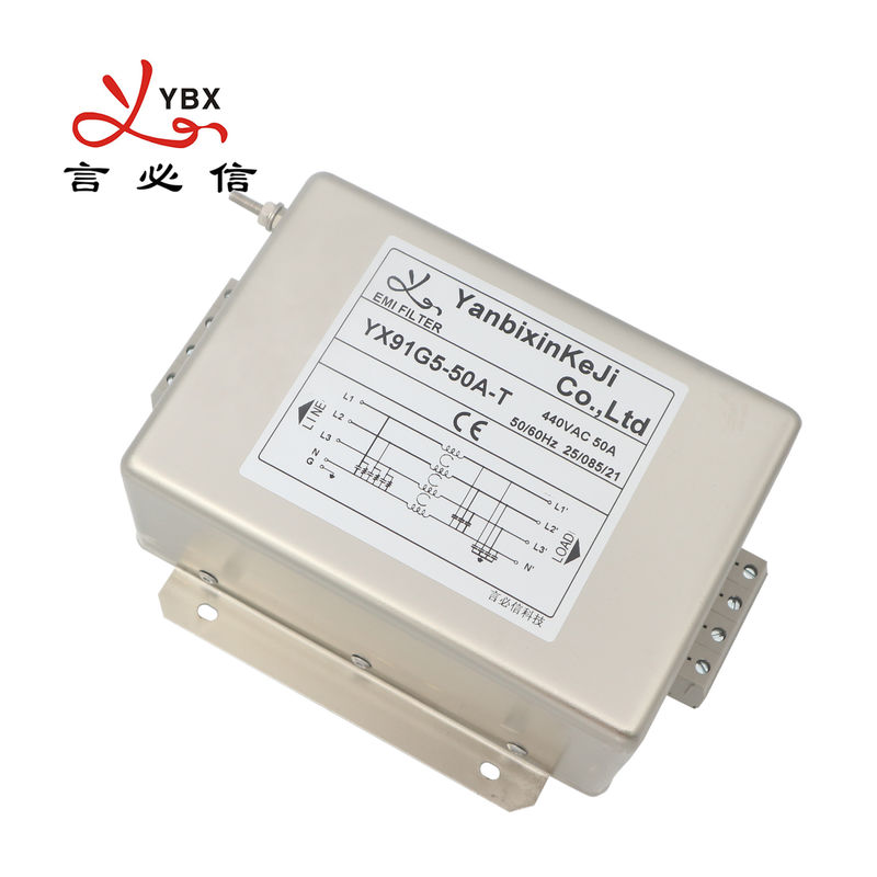 Bộ lọc công suất bộ lọc EMI ba pha YBX cho thiết bị tự động hóa công nghiệp