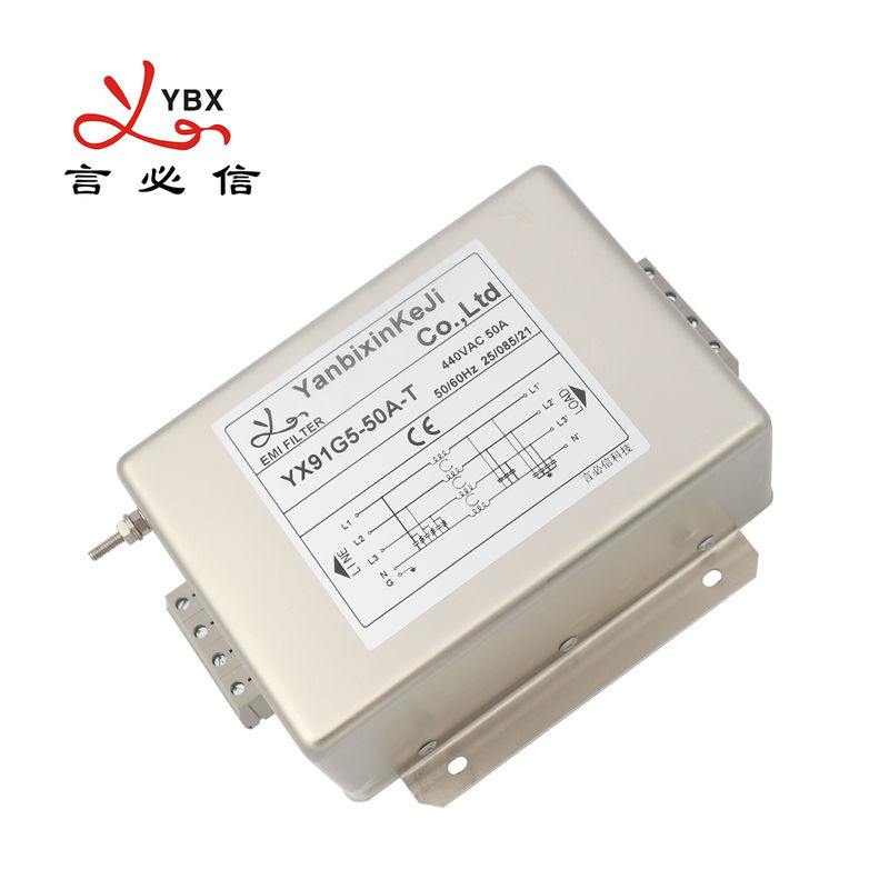Bộ lọc công suất bộ lọc EMI ba pha YBX cho thiết bị tự động hóa công nghiệp