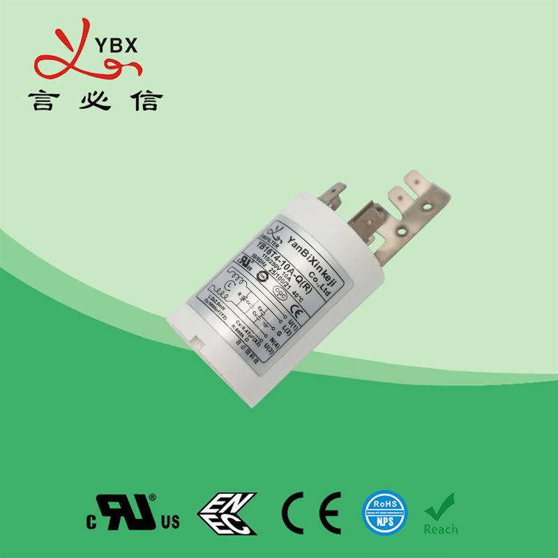 Bộ lọc tiếng ồn cung cấp năng lượng bằng nhựa Yanbixin 250V 16A cho thiết bị gia dụng màu trắng
