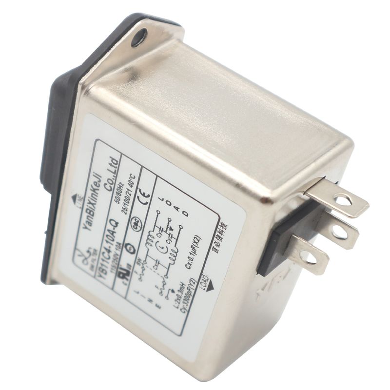 Thông qua thấp Bộ lọc EMI ngõ vào IEC tần số thấp Có giá đỡ cầu chì và công tắc có đèn