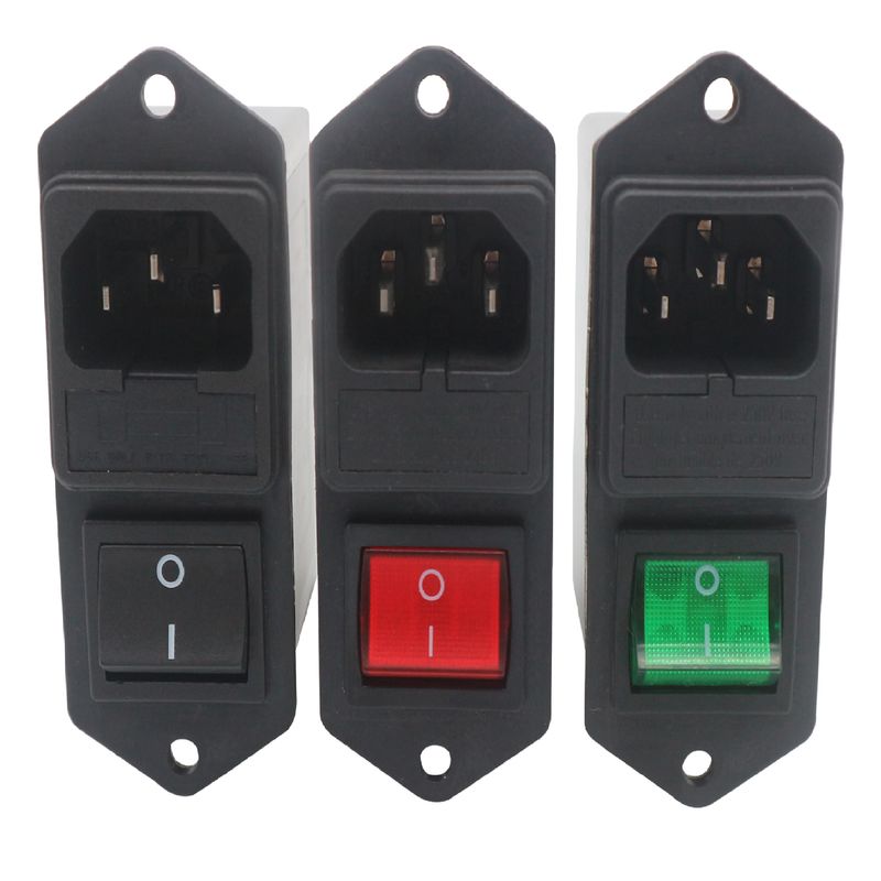 Thông qua thấp Bộ lọc EMI ngõ vào IEC tần số thấp Có giá đỡ cầu chì và công tắc có đèn
